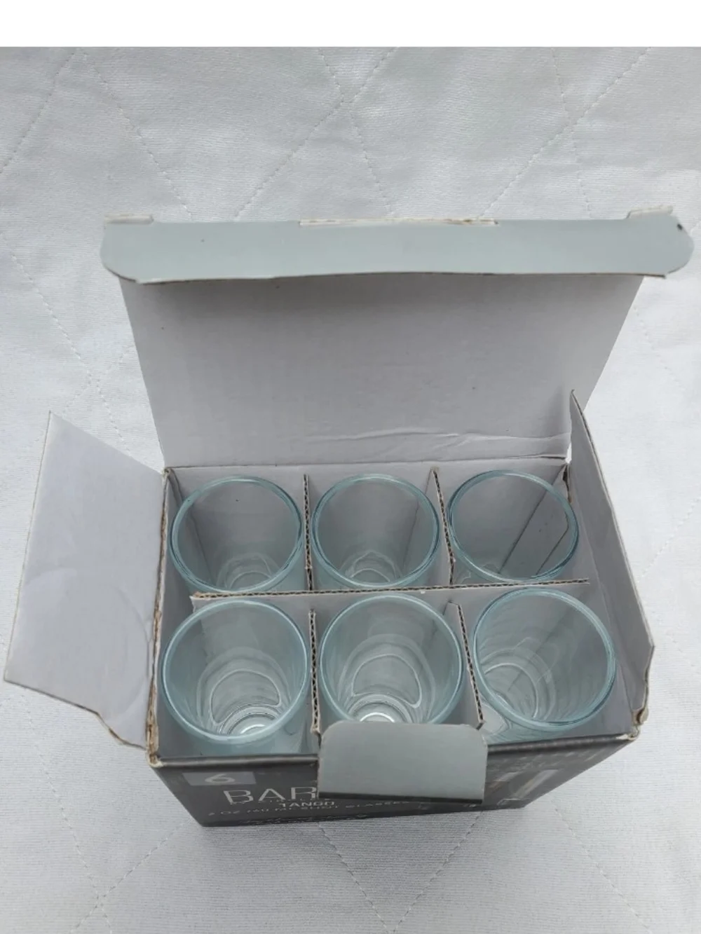 Bar III Gray Box Tango 2 oz Shot Glasses - Set of 6